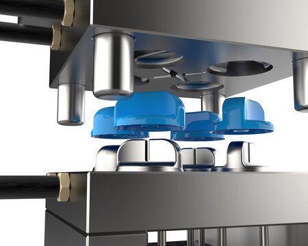 Injection and blow mould tooling